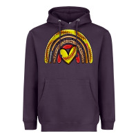 Plum softball rainbow Heavyweight Hoodie - Zillion Design Studio