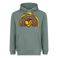 Sage softball rainbow Heavyweight Hoodie - Zillion Design Studio