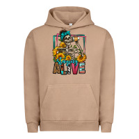 Pigment Burro staying alive coffee drinking skeleton Urban Hoodie - Jasminsmagicworld