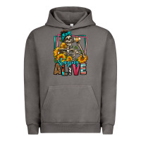 Pigment Tornado staying alive coffee drinking skeleton Urban Hoodie - Jasminsmagicworld