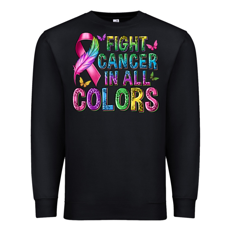 Fight Cancer In All Colors Premium Sweatshirt by texasbilliewilder | Teevron