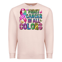 Pale Pink fight cancer in all colors Premium Sweatshirt - texasbilliewilder