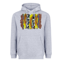 Heather Grey softball brushstroke Heavyweight Hoodie - Zillion Design Studio