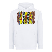 White softball brushstroke Heavyweight Hoodie - Zillion Design Studio