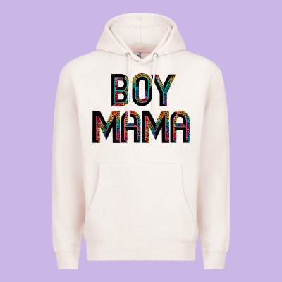Boy Mama Premium Hoodie Designed By Jahusdesignshop