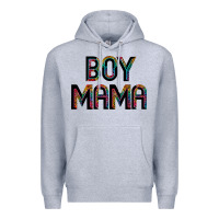 Heather Grey boy mama Premium Hoodie - JahusDesignShop