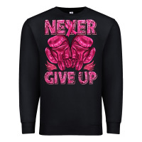 Black never give up cancer Premium Sweatshirt - texasbilliewilder