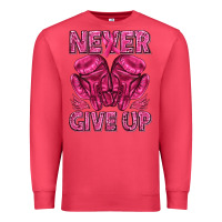 Cardinal never give up cancer Premium Sweatshirt - texasbilliewilder