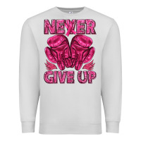 Dove Grey never give up cancer Premium Sweatshirt - texasbilliewilder