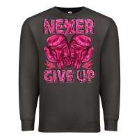 Smoke never give up cancer Premium Sweatshirt - texasbilliewilder