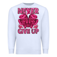 White never give up cancer Premium Sweatshirt - texasbilliewilder