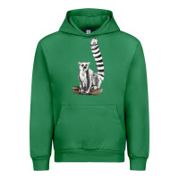 Emerald Ringtail Cat Urban Hoodie - LillyAllenDesigns