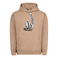 Pigment Burro Ringtail Cat Urban Hoodie - LillyAllenDesigns
