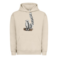 Pigment French Oak Ringtail Cat Urban Hoodie - LillyAllenDesigns