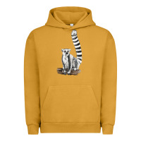 Pigment Peanut Butter Ringtail Cat Urban Hoodie - LillyAllenDesigns