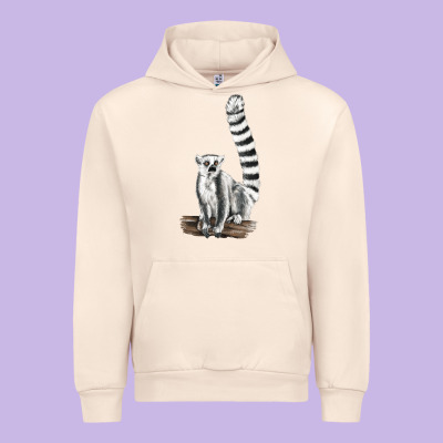 Ringtail Cat Urban Hoodie Designed By Lillyallendesigns
