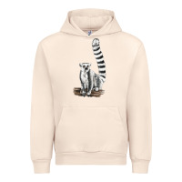 Sandshell Ringtail Cat Urban Hoodie - LillyAllenDesigns