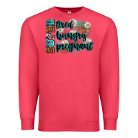 Cardinal super tired super hungry super pregnant Premium Sweatshirt - Zillion Design Studio
