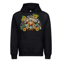Western Gnome Sunflowers Rainbow Urban Hoodie | Teevron