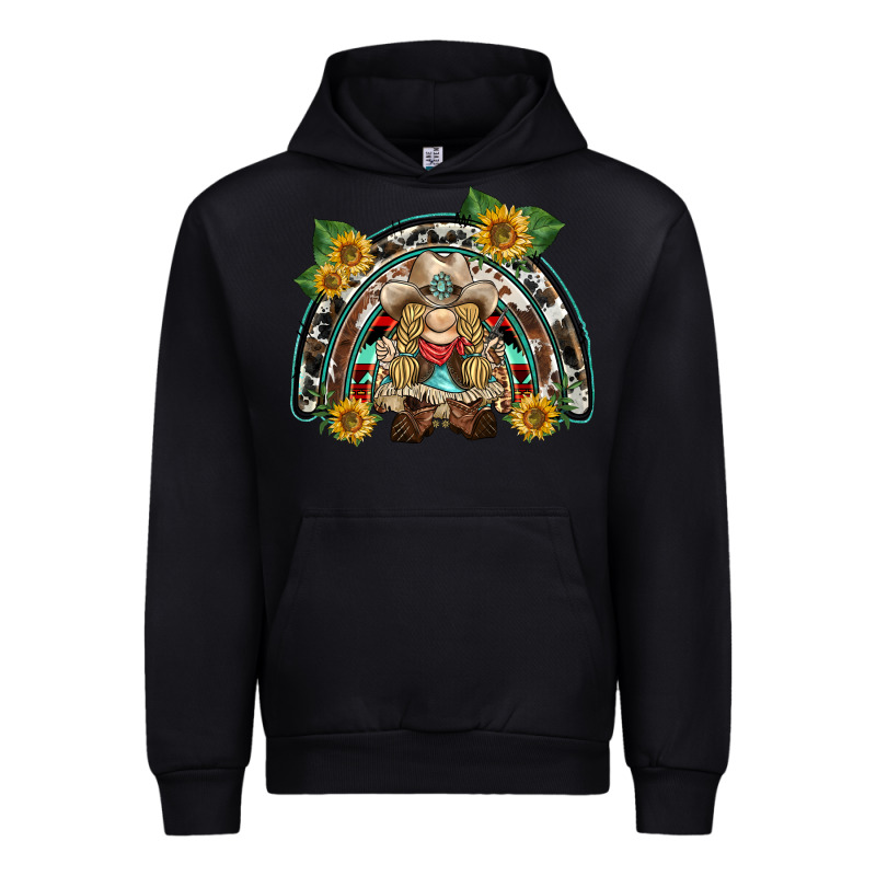 Western Gnome Sunflowers Rainbow Urban Hoodie by BarkalooDesign | Teevron
