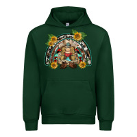 Forest Green western gnome sunflowers rainbow Urban Hoodie - BarkalooDesign
