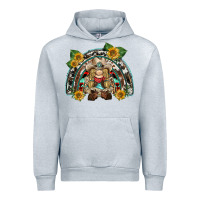 Heather Grey western gnome sunflowers rainbow Urban Hoodie - BarkalooDesign