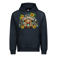 Navy western gnome sunflowers rainbow Urban Hoodie - BarkalooDesign