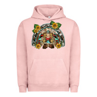 Pigment Salmon western gnome sunflowers rainbow Urban Hoodie - BarkalooDesign