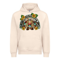 Sandshell western gnome sunflowers rainbow Urban Hoodie - BarkalooDesign