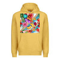 Antique Gold flowers ice cream fruit Premium Hoodie - BundleAndBundleShop