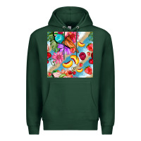 Sports Green flowers ice cream fruit Premium Hoodie - BundleAndBundleShop