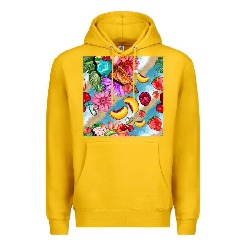 Flowers Ice Cream Fruit Premium Hoodie by BundleAndBundleShop | Teevron