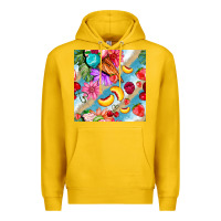 Lemon flowers ice cream fruit Premium Hoodie - BundleAndBundleShop