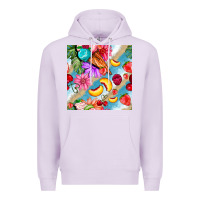 Lilac flowers ice cream fruit Premium Hoodie - BundleAndBundleShop