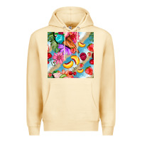 Pina Colada flowers ice cream fruit Premium Hoodie - BundleAndBundleShop