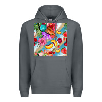 Rock flowers ice cream fruit Premium Hoodie - BundleAndBundleShop