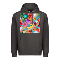 Smoke flowers ice cream fruit Premium Hoodie - BundleAndBundleShop
