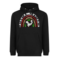 Black soccer rainbow Heavyweight Hoodie - Zillion Design Studio