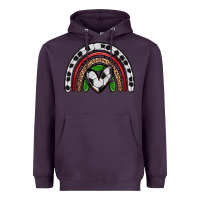 Plum soccer rainbow Heavyweight Hoodie - Zillion Design Studio
