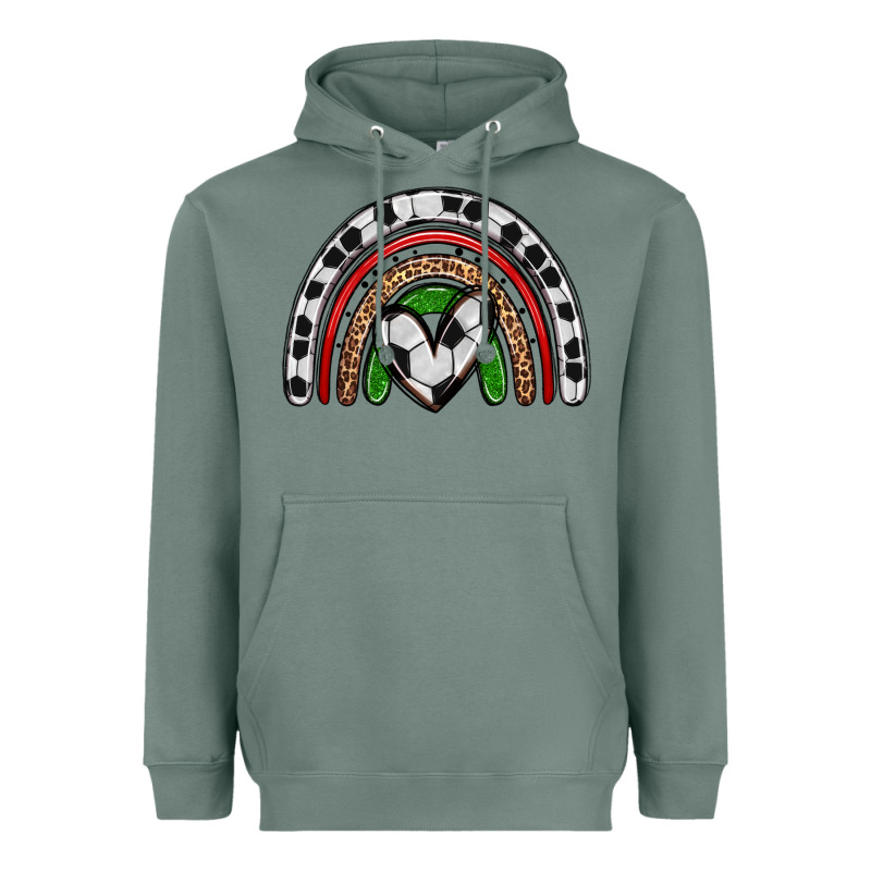 Soccer Rainbow Heavyweight Hoodie by Zillion Design Studio | Teevron