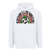 White soccer rainbow Heavyweight Hoodie - Zillion Design Studio