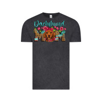 Vintage Black dachshund mom Vintage Tee - Artiststas