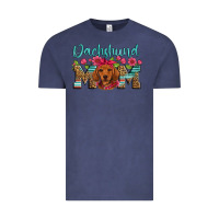Vintage Denim dachshund mom Vintage Tee - Artiststas