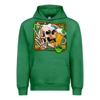 Emerald st patricks day peace skull Urban Hoodie - Jasminsmagicworld