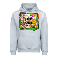 Heather Grey st patricks day peace skull Urban Hoodie - Jasminsmagicworld