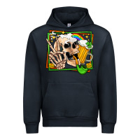 Navy st patricks day peace skull Urban Hoodie - Jasminsmagicworld