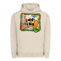 Pigment French Oak st patricks day peace skull Urban Hoodie - Jasminsmagicworld