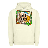 Pigment Pistachio st patricks day peace skull Urban Hoodie - Jasminsmagicworld