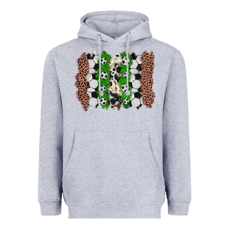 Soccer Brushstroke Heavyweight Hoodie by Zillion Design Studio | Teevron