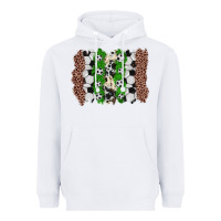 White soccer brushstroke Heavyweight Hoodie - Zillion Design Studio